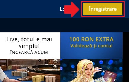 Deschiderea unui cont nou la Admiral