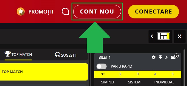 Deschiderea unui cont nou la Magnumbet Deschiderea unui cont nou la Magnumbet