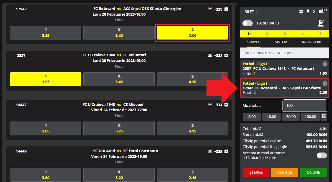 Primul pariu la Magnumbet