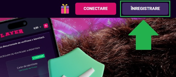 Deschiderea unui cont nou la Player